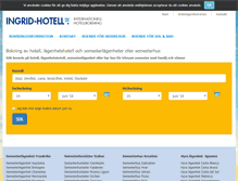 Tablet Screenshot of ingrid-hotell.se